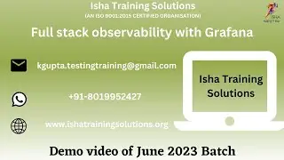 Full stack observability with Grafana  Demo on 6th June 2023.