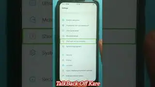 Vivo V15 Pro TalkBack Problem