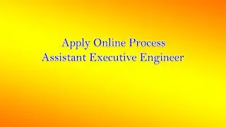 SPSC Apply Online Process Assistant Executive Engineer | SPSC | How to Apply Online SPSC|
