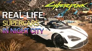 Real Supercars In Cyberpunk 2077 | Path Tracing Roaming