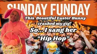 This Beautiful Easter Bunny crashed my Gig! - So I sang her 