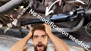 How to get rid of steering slop 1973-1994 Chevy budget steering shaft upgrade. No modification!