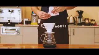 Filterkaffeezubereitung mit Hario V60 und Caffè Agust