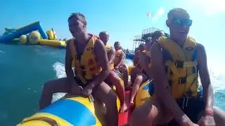 Железный Порт .Катание на банане. Остров Развлечений 2018
