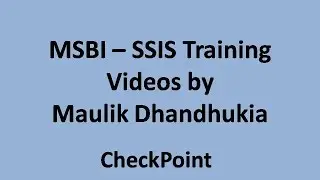 MSBI - SSIS - Foreach Loop Container, Breakpoints, Watch window