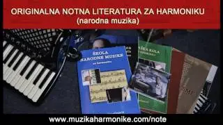 NOTNE KNJIGE I ZBIRKE ZA HARMONIKU (narodna muzika)