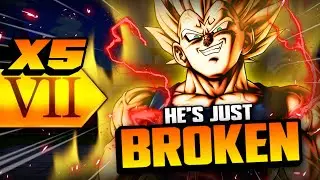 WTF IS THIS?? 5x Zenkai Buffed ULTRA Majin Vegeta! (Dragon Ball LEGENDS)