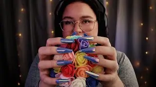 ASMR Long nails ♥ Pratar Svenska/Norska/Engelska *REAL TALK* Mic scratching, tapping..