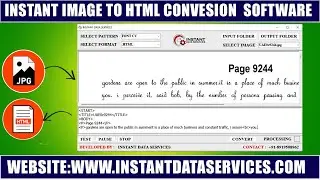 How to Use Image to Html Converter software |  Html Conversion App | 100% Accuracy