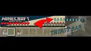 THIRST BAR ADD-ON! Minecraft Add-on Review