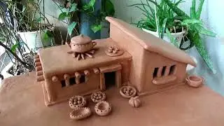Creating an Astonishing Miniature Clay Village House with Magical Kitchen Tools