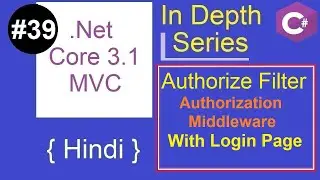 39 authorization filter in asp.net core | create login page | .NET Core 3.1 MVC Tutorial | Hindi