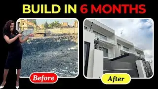 How to Build a Luxury House in Ghana in 6 Months | Complete Before & After construction in Ghana