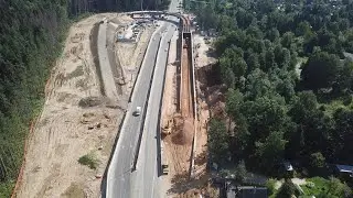 Развязка в Жаворонках на Можайском ш. Август 2020.