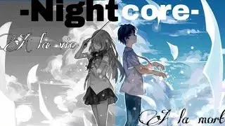 AMV Nightcore - À La Vie À La Mort (Lyrics)  [Collab]