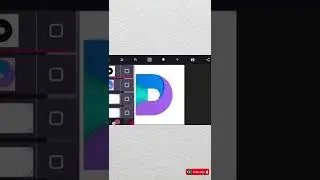 Modern Letter D logo design on Pixellab - Complete Video on My YouTube Channel #shorts