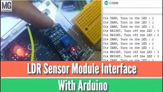 LDR Sensor Module Interface With Arduino