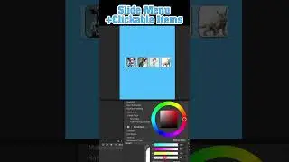 Unity Slide menu with Clickable Items #madewithunity #free #gamedev #unitynocode  #tutorial #easy