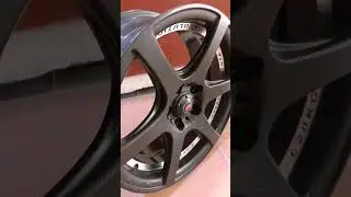 15 inches vossen Alloy Rim Mat Black 100 PCD 5 Nuts