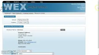 Create a placement with an active employer on myWEX.ca