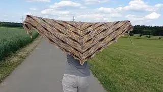 Датская шаль. Как я ее вязала. 