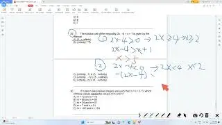 不等式解的集合 SAT MATH 29