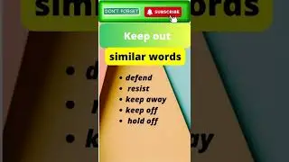 Keep out |Meaning|Phrasal verbs  | Learn English | Phrasalpedia |Keep out Examples in spoken English