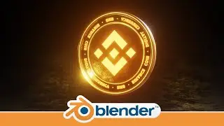 3D Binance Coin modeling in Blender 3.0