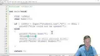 37. C Programming - Write To A Sequential-Access File/Text File (.txt)