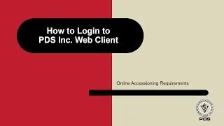 How to Login to PDS Inc. Web Client