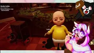 baby in yellow and amanous with chat