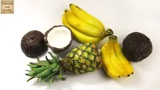 АНАНАС из полимерной глины / Pineapple from polymer clay / Светлана Няшина