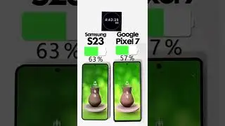 Samsung Galaxy S23 vs. Pixel 7 Battery Test 🔋⚔️ Subscribe for more 👍🏼
