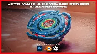 Let's Make a Beyblade render in Blender Octane