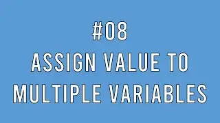 #08 [Python] Assign Value to Multiple Variables