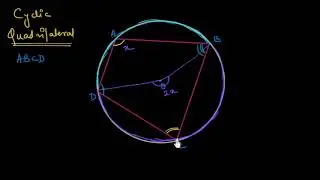 Inscribed quadrilaterals proof (Cyclic Quadrilateral) (Hindi)