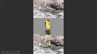 Thicc animated woman found at the beach in Gran Canaria #vfx #animation #aftereffects