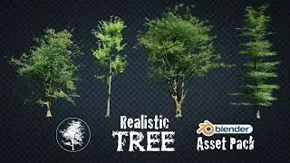 Realistic Tree Asset Pack - for Blender 3D
