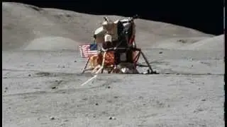 Apollo Flag Loves the Camera