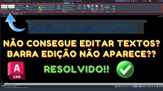 Não consigo editar textos AutoCAD - Editor de Textos não aparece AutoCAD - Converter Text em MText