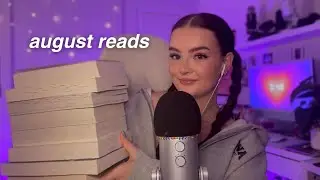ASMR the 12 books i read in august 💜 monthly reading wrap-up