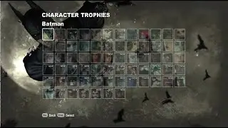 Batman Arkham City Character Trophies & Artwork No Commentary