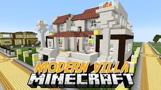 Minecraft Modern Villa With Underground Secret Home
