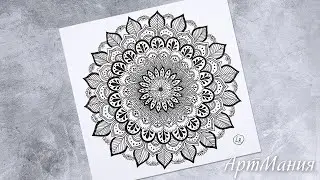 Как нарисовать мандалу