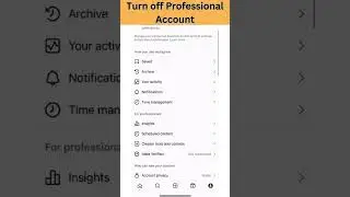 How to Turn Off Professional Account on Instagram | Disable Professional Account on Instagram