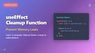 React useEffect Cleanup: Prevent Memory Leaks Like a Pro! 🧹