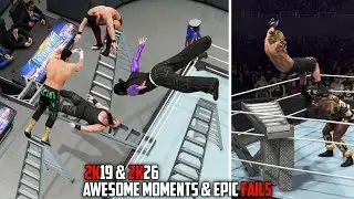 WWE 2K19 & WWE 2K26 Awesome Moments vs Epic Fails!
