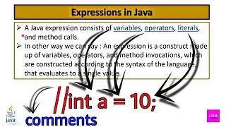 What is Expression and Comment in Java Full Explain in Hindi #littlecoder #javaprogramming #java