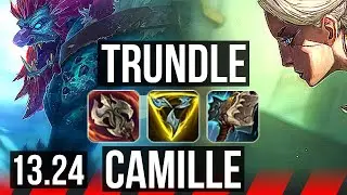TRUNDLE vs CAMILLE (TOP) | 6/0/4, Rank 5 Trundle, Dominating | BR Master | 13.24