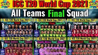 ICC T20 world cup 2021 All Team Best squad All teams 15 members squad for world cup 2021 T20 wc,